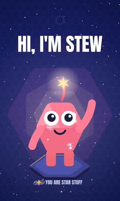 Stew plush hang tag